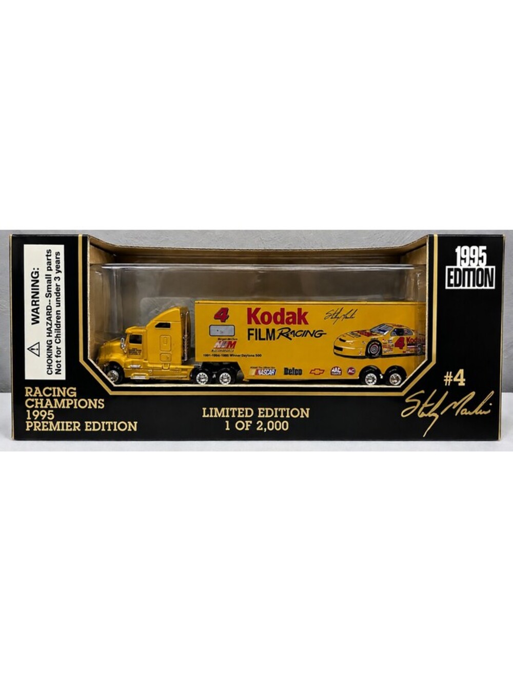 1995 Racing Champions Sterling Marlin #4 Kodak 1:87 Diecast Transporter